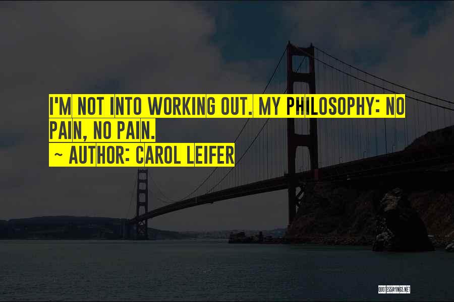 Working Out Quotes By Carol Leifer