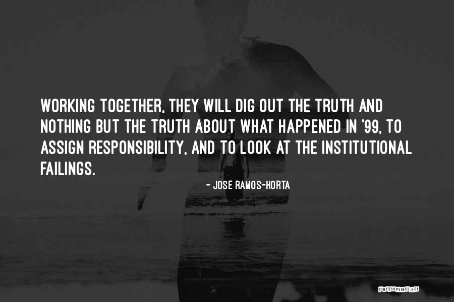 Working Out Together Quotes By Jose Ramos-Horta Working Out Together Quotes By Jose Ramos-Horta