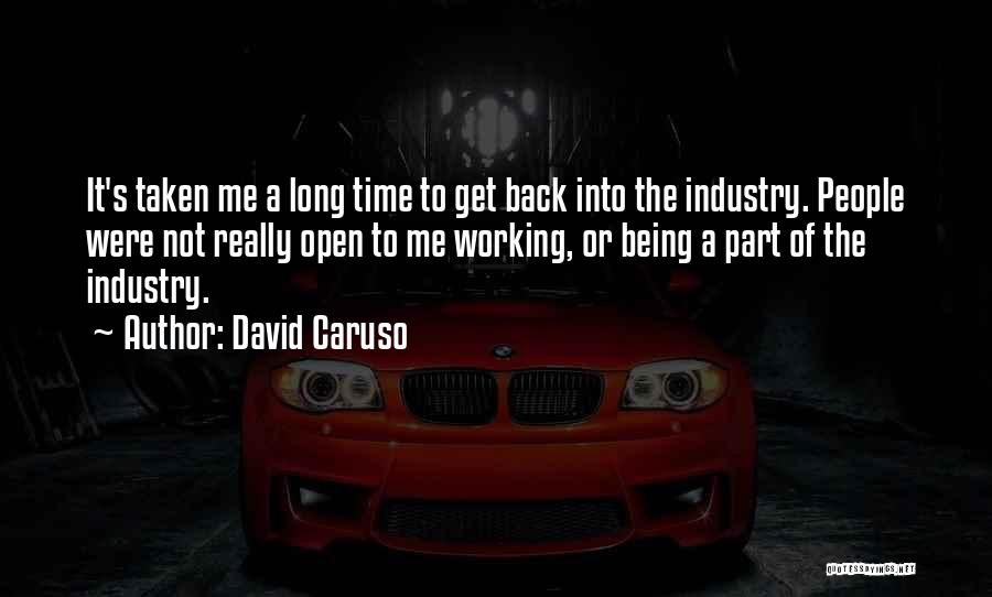 Working Part Time Quotes By David Caruso