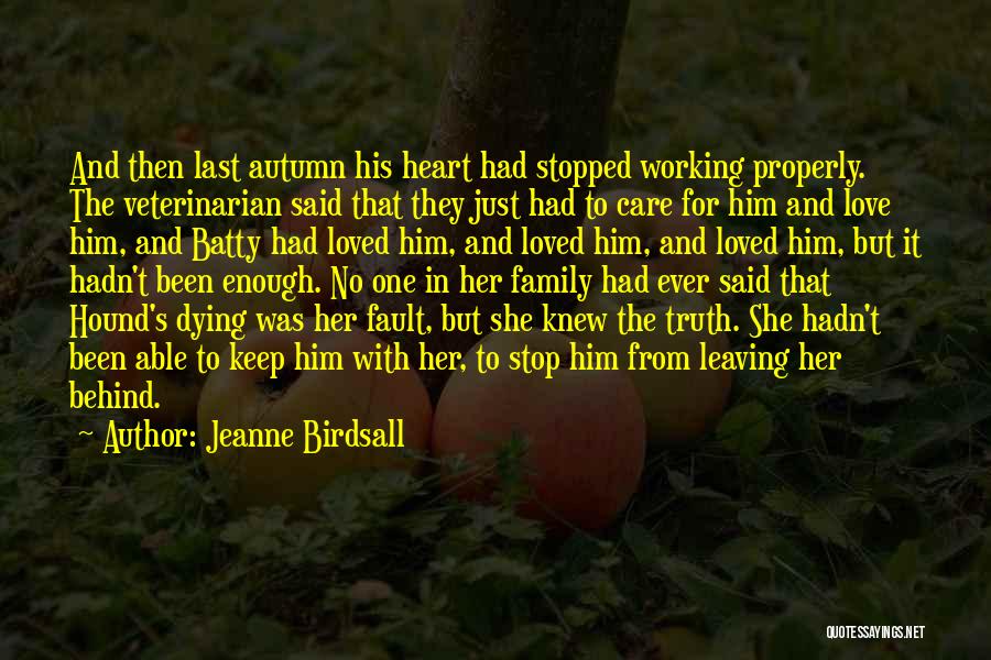 Working Properly Quotes By Jeanne Birdsall