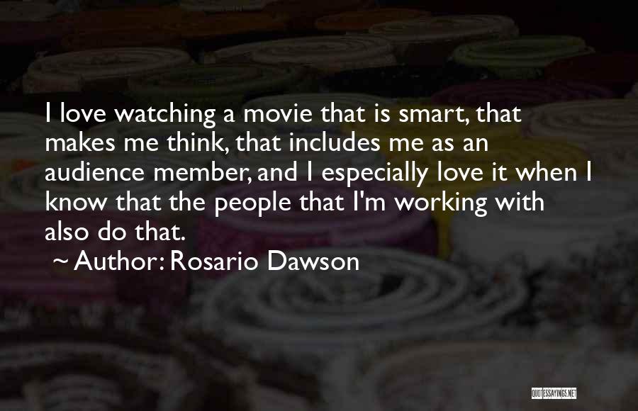 Working Smart Quotes By Rosario Dawson