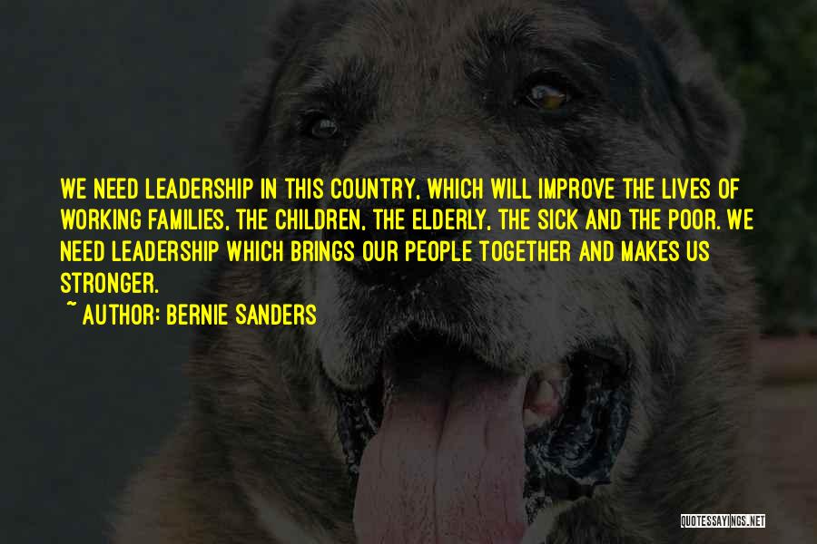 Working Together Quotes By Bernie Sanders