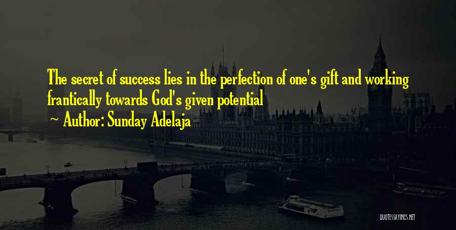 Working Towards Perfection Quotes By Sunday Adelaja