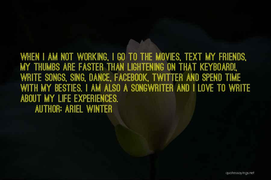 Working With Friends Quotes By Ariel Winter