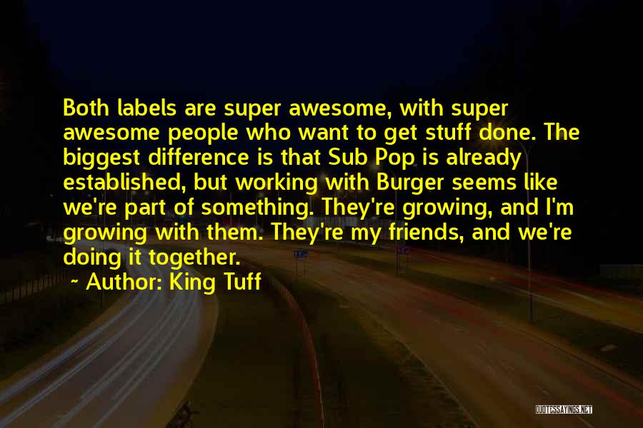 Working With Friends Quotes By King Tuff
