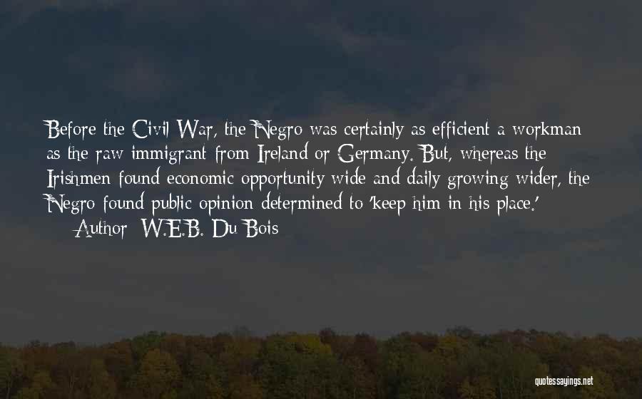 Workman Quotes By W.E.B. Du Bois
