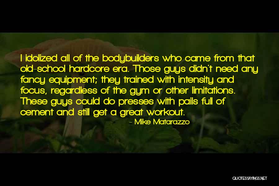 Workout In Gym Quotes By Mike Matarazzo Workout In Gym Quotes By Mike Matarazzo