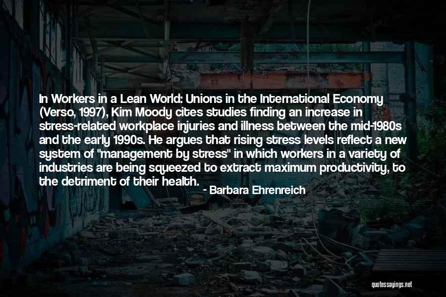 Workplace Health Quotes By Barbara Ehrenreich