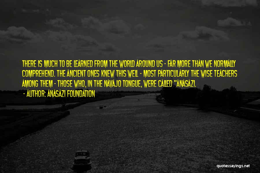 World Around Us Quotes By Anasazi Foundation