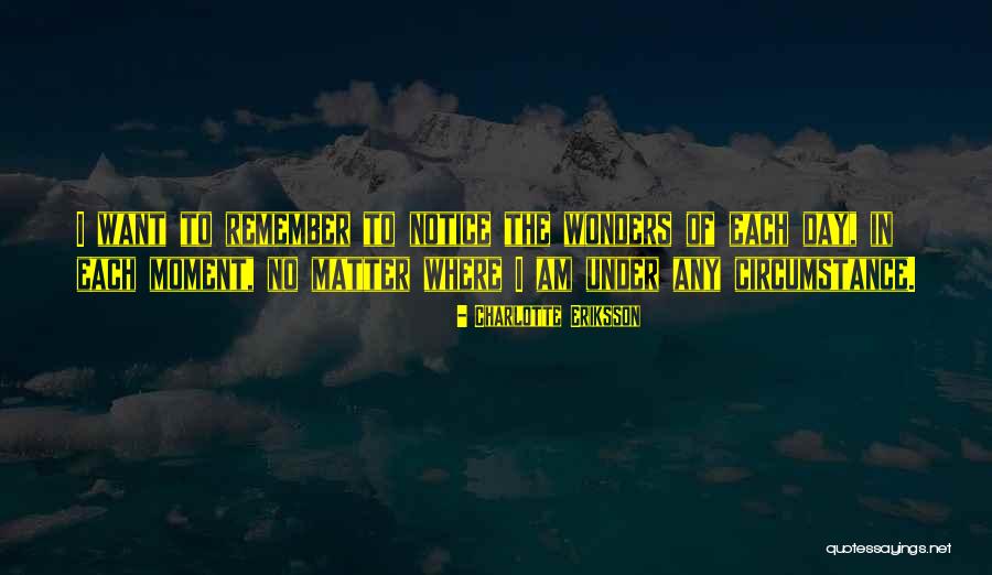 World Awareness Quotes By Charlotte Eriksson