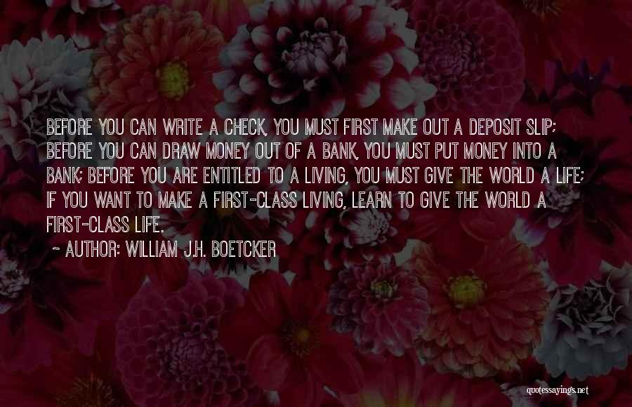 World Bank Quotes By William J.H. Boetcker