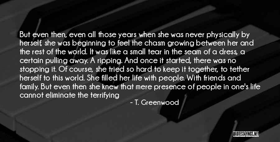 World Being So Small Quotes By T. Greenwood World Being So Small Quotes By T. Greenwood