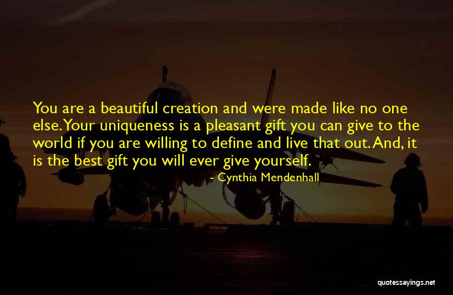 World Best Beautiful Quotes By Cynthia Mendenhall