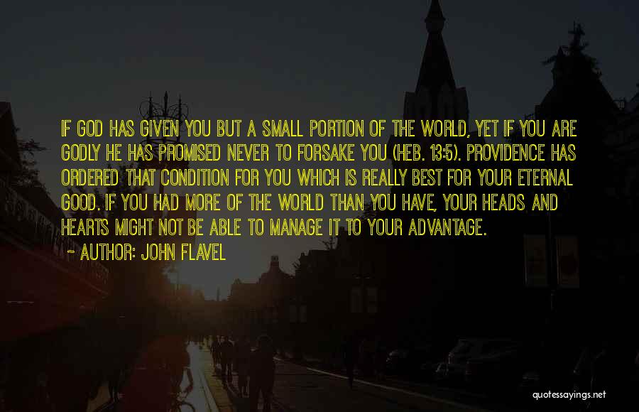 World Best Small Quotes By John Flavel