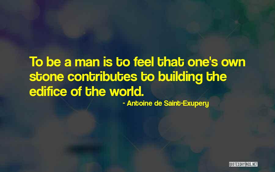 World Building Quotes By Antoine De Saint-Exupery