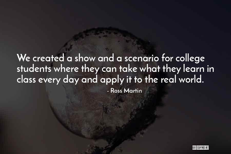 World Class Quotes By Ross Martin