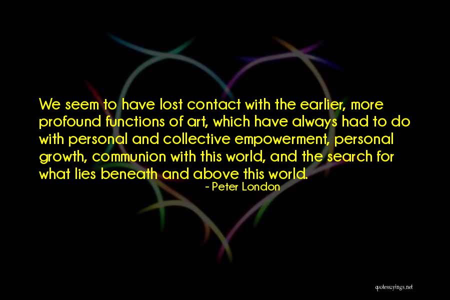 World Communion Quotes By Peter London World Communion Quotes By Peter London