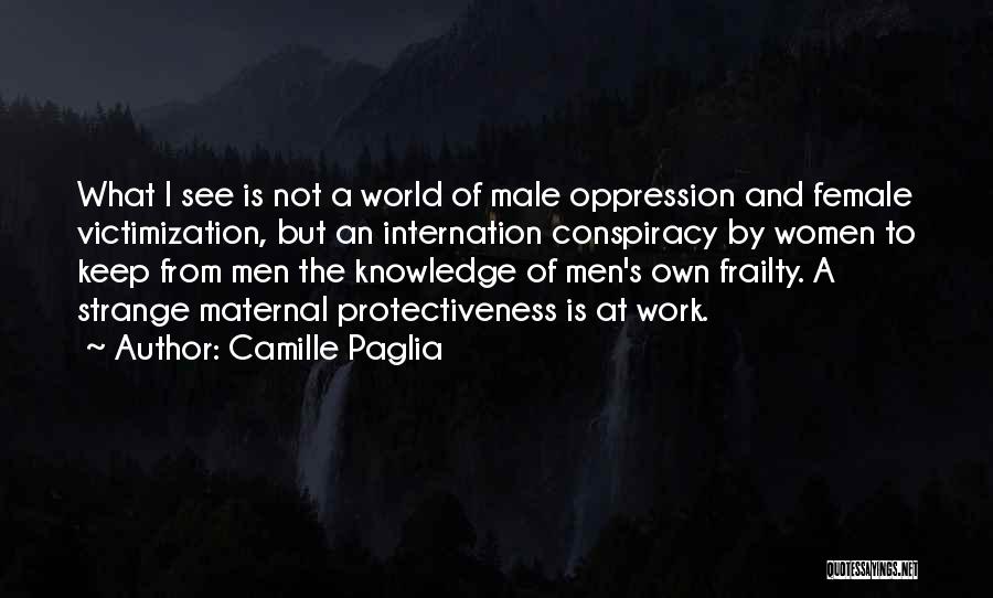 World Conspiracy Quotes By Camille Paglia