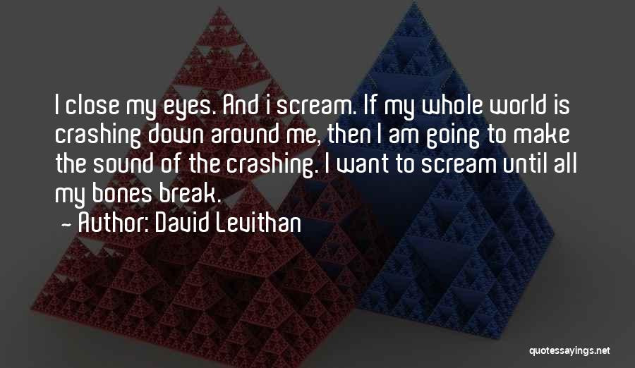 World Crashing Around Me Quotes By David Levithan