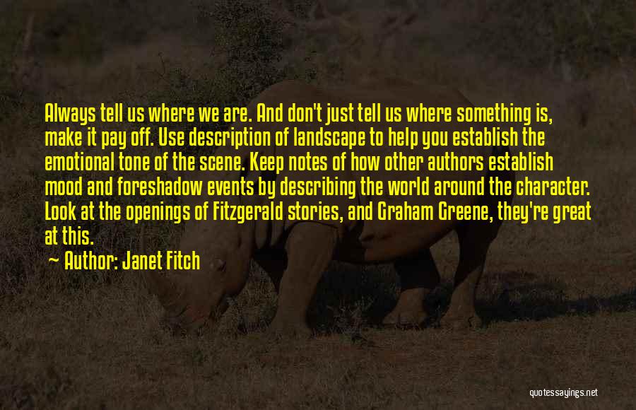 World Events Quotes By Janet Fitch