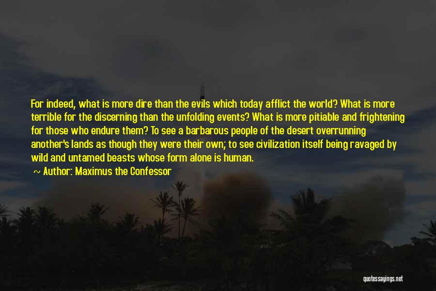 World Gone Wild Quotes By Maximus The Confessor