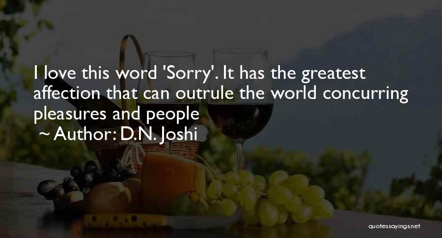 World Greatest Love Quotes By D.N. Joshi