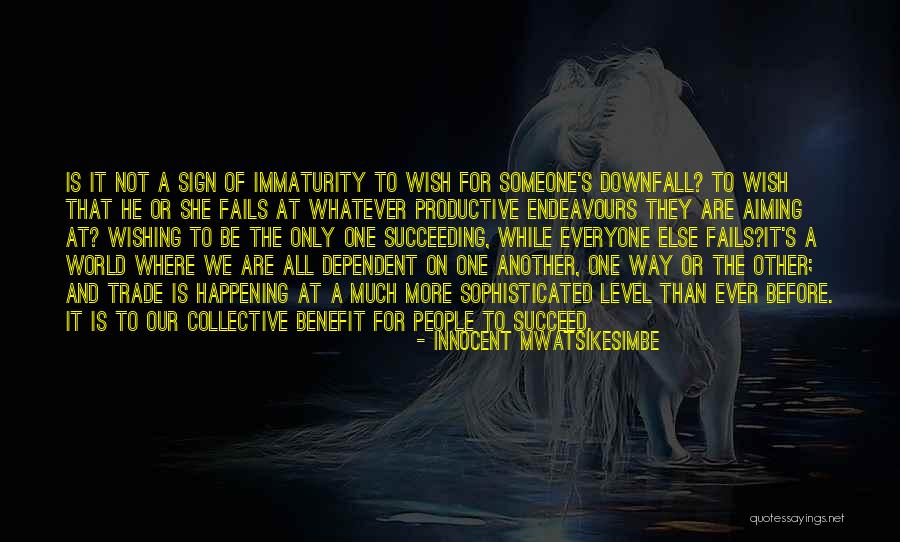World Improvement Quotes By Innocent Mwatsikesimbe World Improvement Quotes By Innocent Mwatsikesimbe