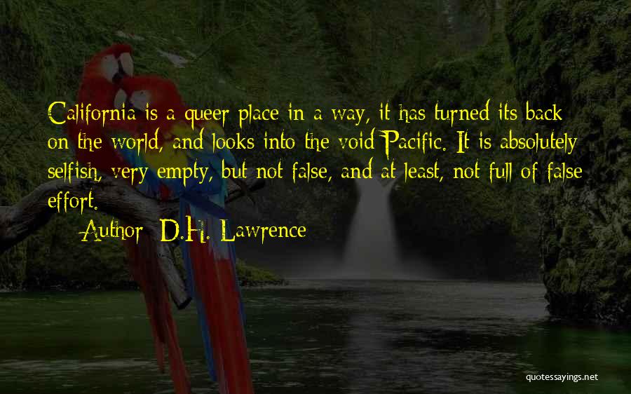 World Is Full Of Selfish Quotes By D.H. Lawrence