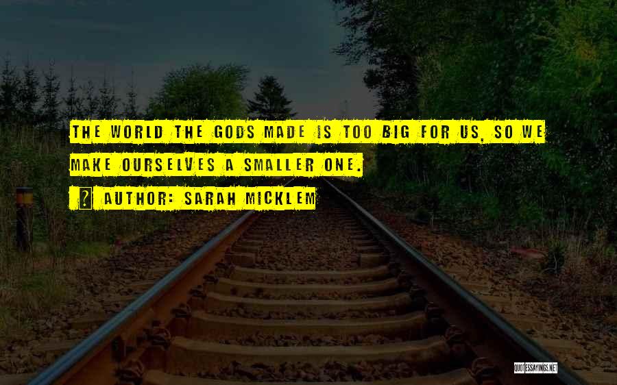 World Is Too Big Quotes By Sarah Micklem