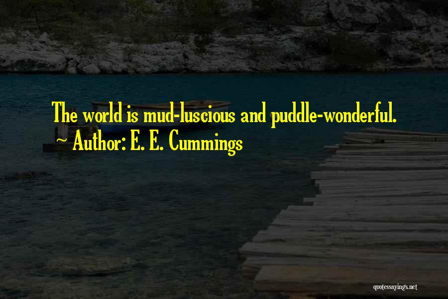 World Is Wonderful Quotes By E. E. Cummings