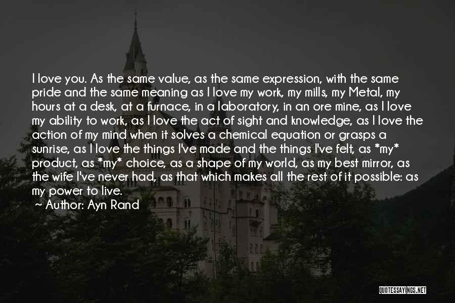 World Love Quotes By Ayn Rand World Love Quotes By Ayn Rand