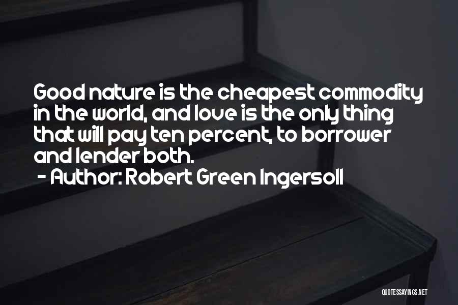 World Nature Quotes By Robert Green Ingersoll