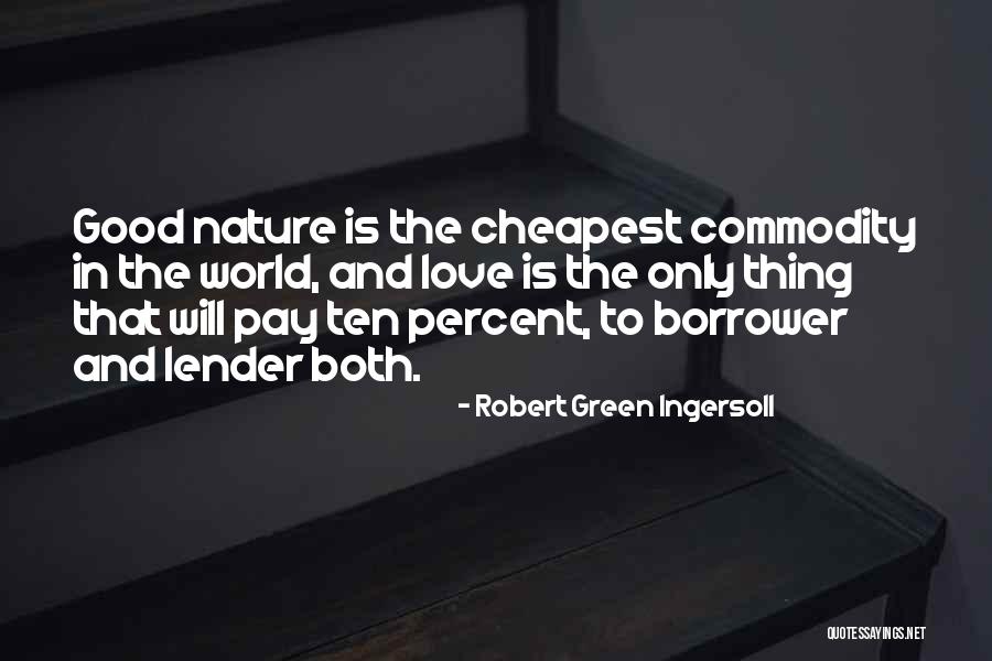 World Nature Quotes By Robert Green Ingersoll