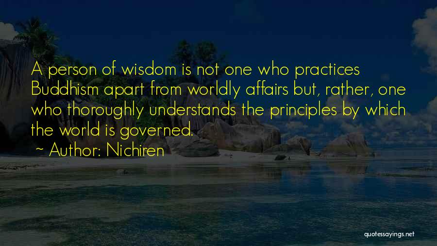 World Of Wisdom Quotes By Nichiren