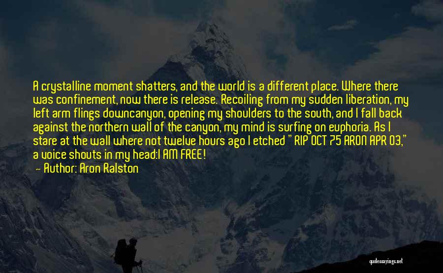 World On My Shoulders Quotes By Aron Ralston