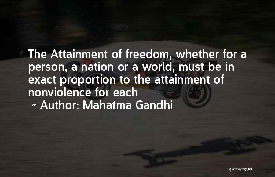 World Peace And Nonviolence Quotes By Mahatma Gandhi