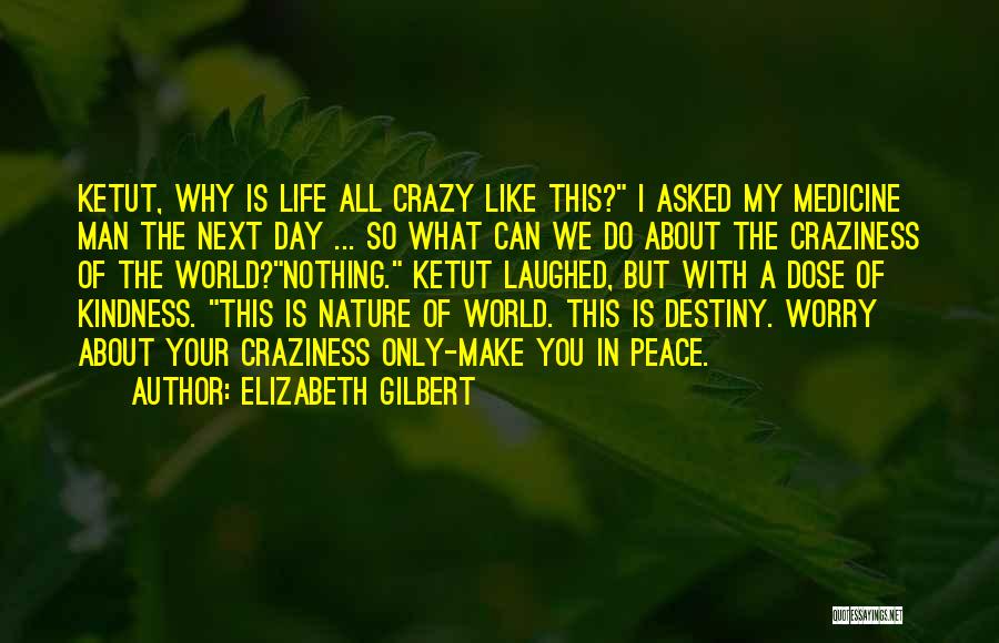 World Peace Day Quotes By Elizabeth Gilbert