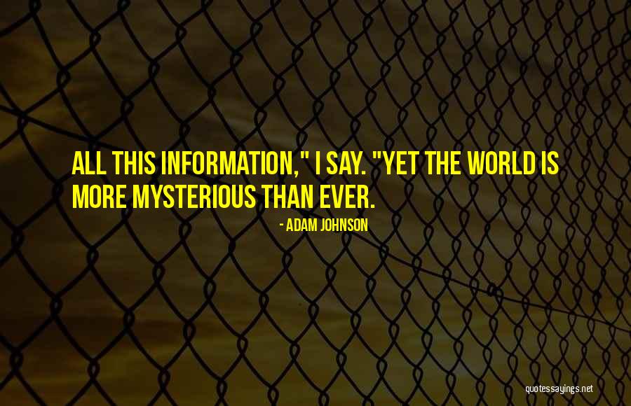 World Quotes By Adam Johnson World Quotes By Adam Johnson