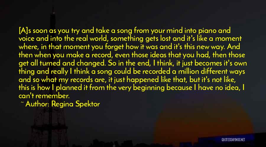 World Record Quotes By Regina Spektor