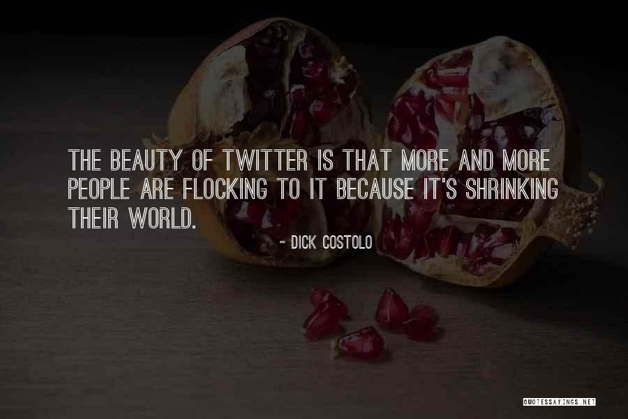 World Shrinking Quotes By Dick Costolo World Shrinking Quotes By Dick Costolo