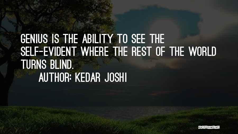 World Turns Quotes By Kedar Joshi