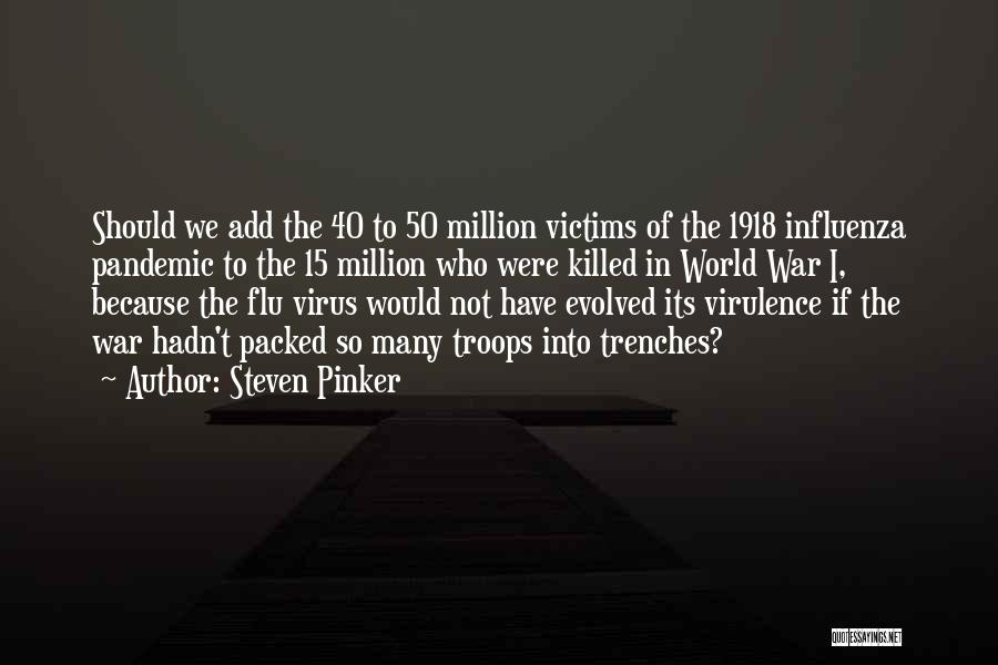 World War 1 Trenches Quotes By Steven Pinker