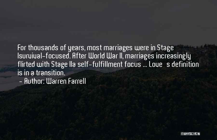 World War Love Quotes By Warren Farrell