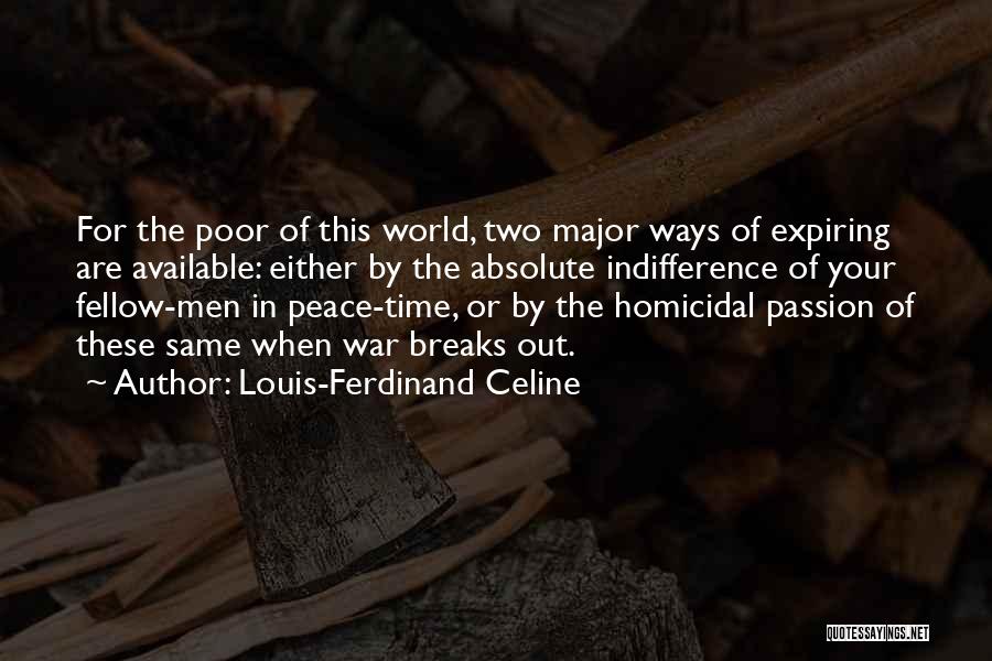 World War Peace Quotes By Louis-Ferdinand Celine