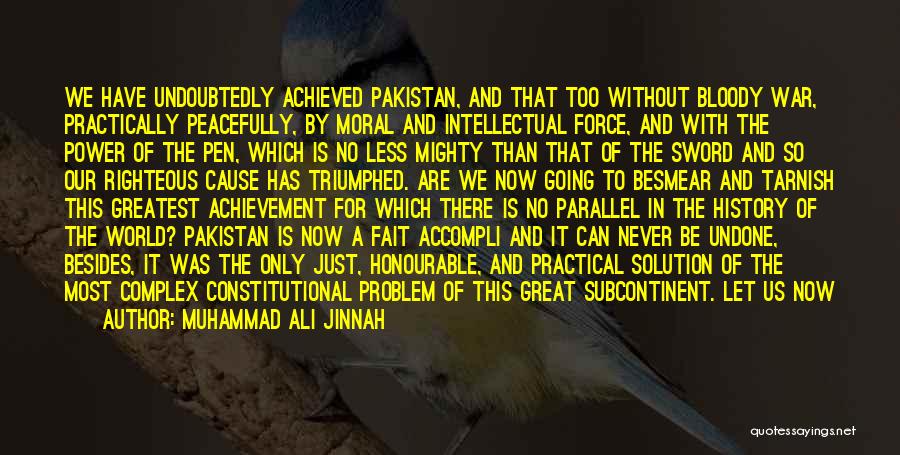 World War Peace Quotes By Muhammad Ali Jinnah