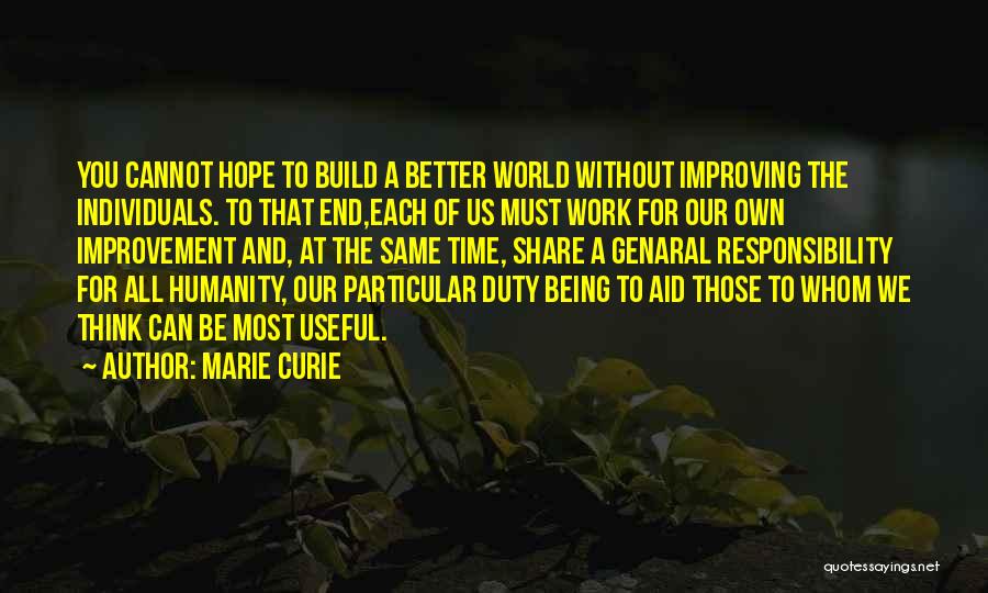 World Without You Quotes By Marie Curie