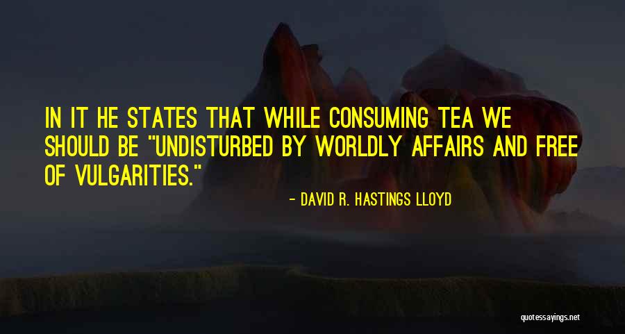 Worldly Affairs Quotes By David R. Hastings Lloyd