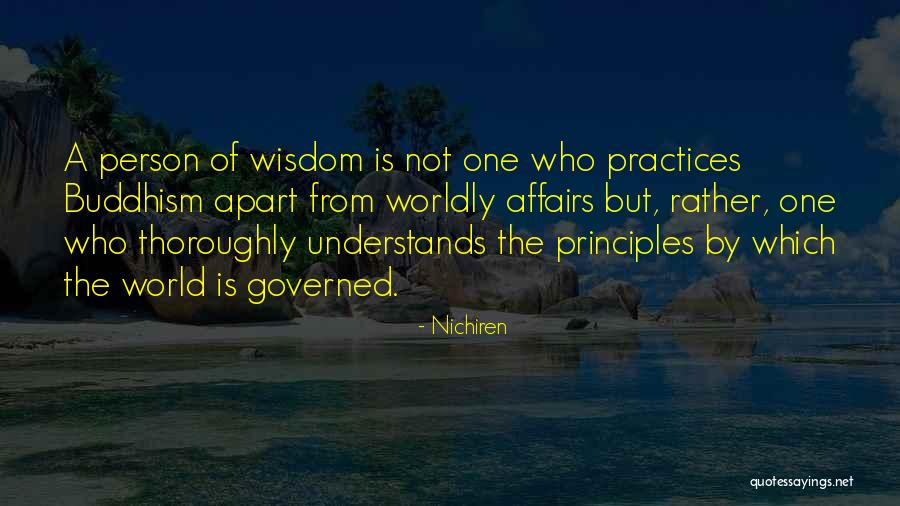 Worldly Affairs Quotes By Nichiren