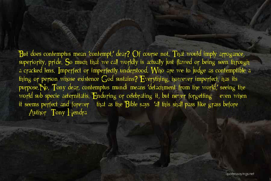 Worldly Christian Quotes By Tony Hendra