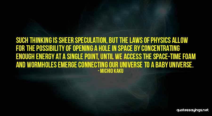 Wormholes Quotes By Michio Kaku